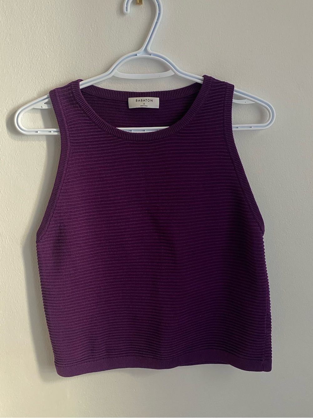 Aritzia Babaton Alrik Purple Top